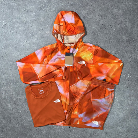 The north face sunrise tri set (orange)