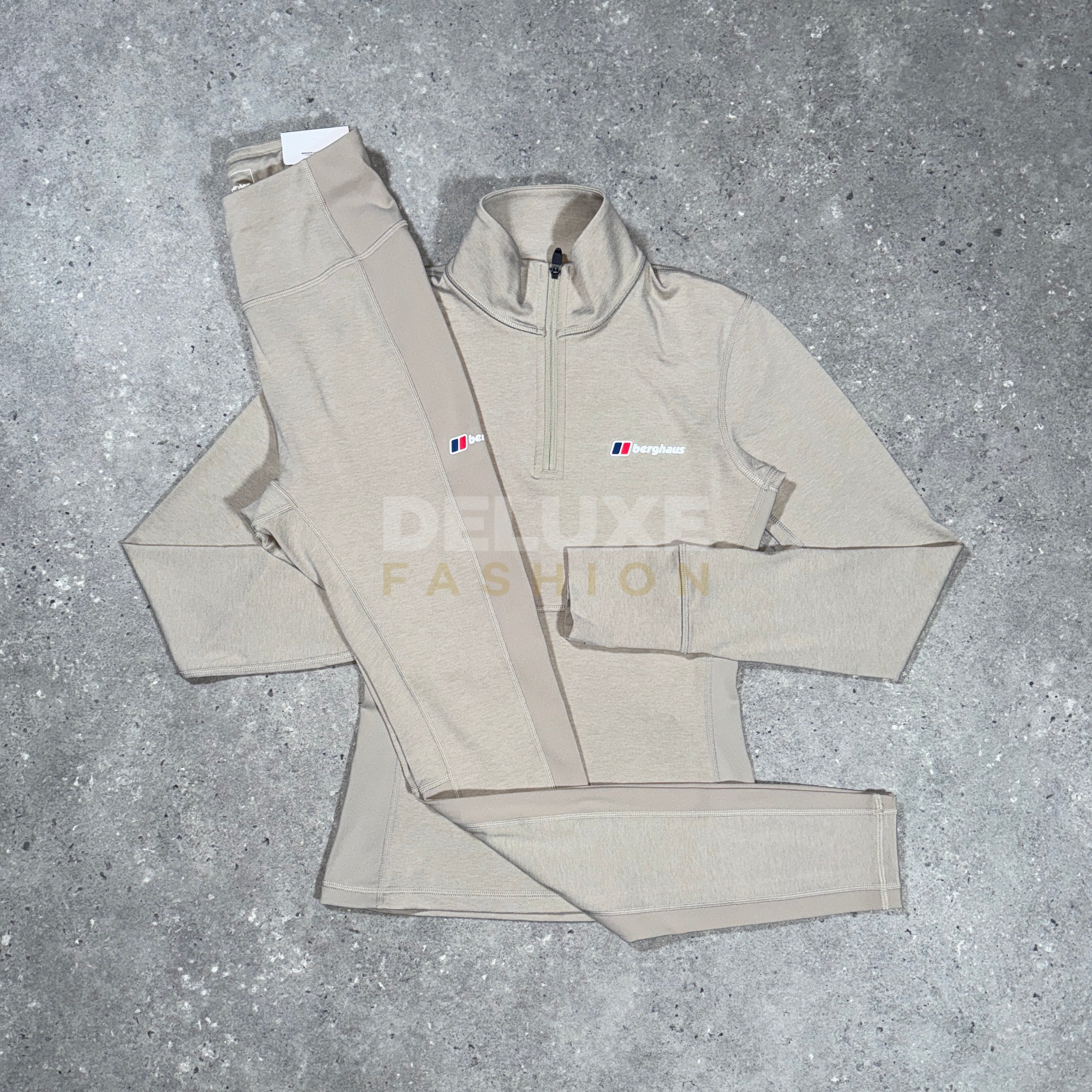 Berghaus tech tracksuit (beige) women's