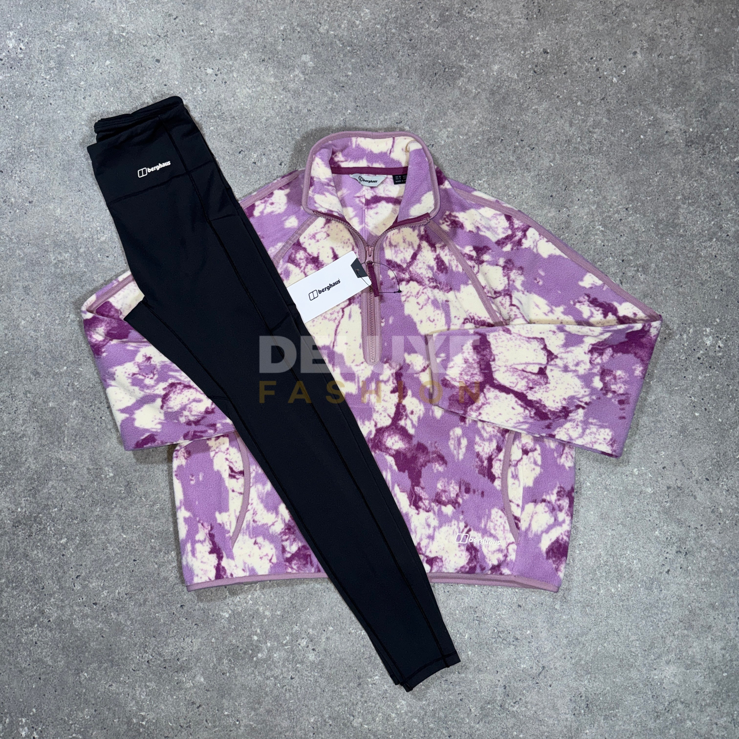 Berghaus fleece tracksuit (pink/black) women's