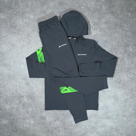 Monterrain woven tracksuit (grey/volt)