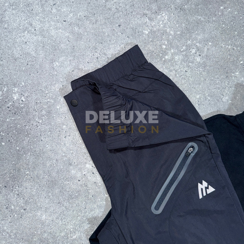 Montirex 1/4 zip fleece tracksuit (black)