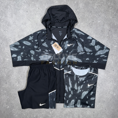 Nike Miler Patch Tri Set – Black/Grey