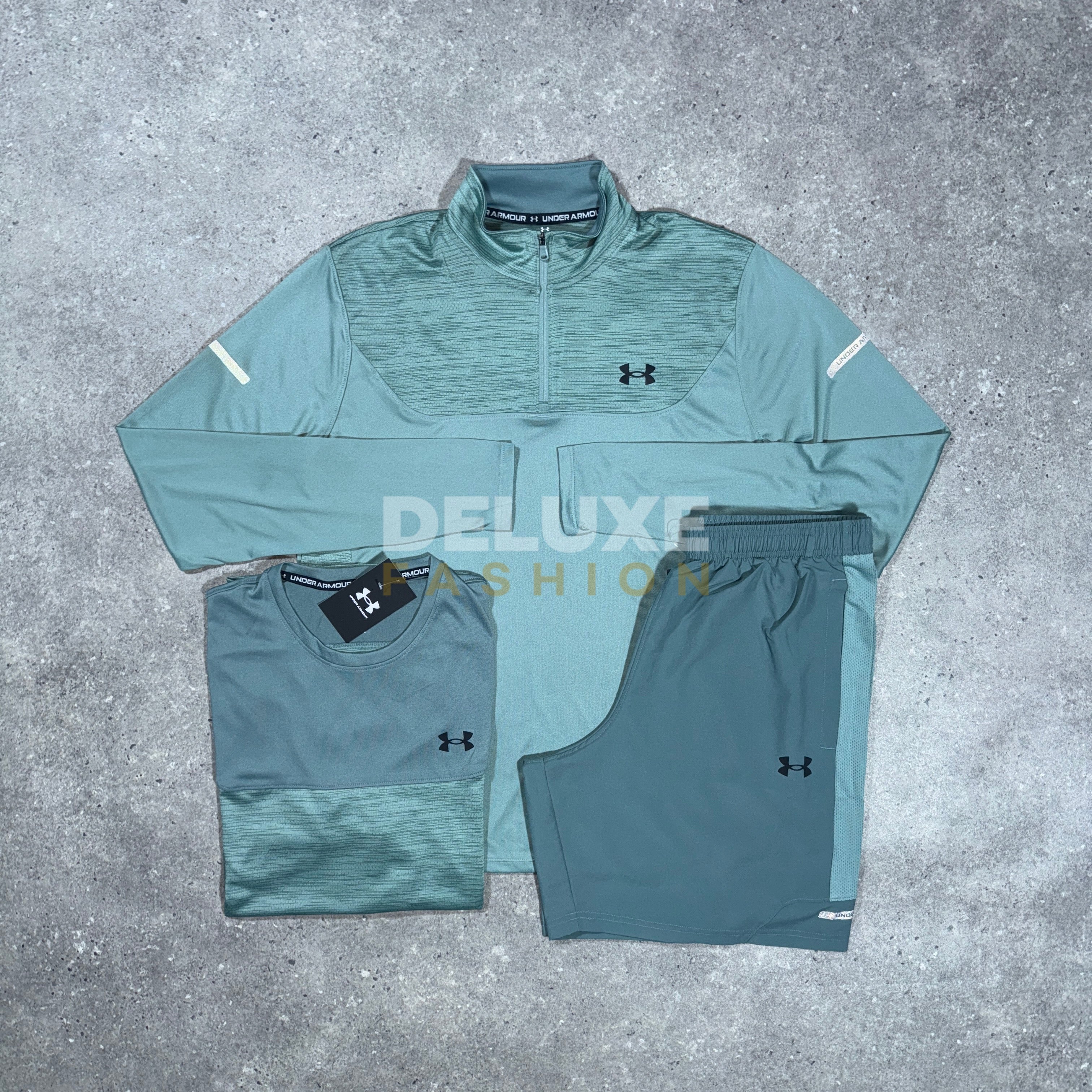Under armour tech tri set (green/black)