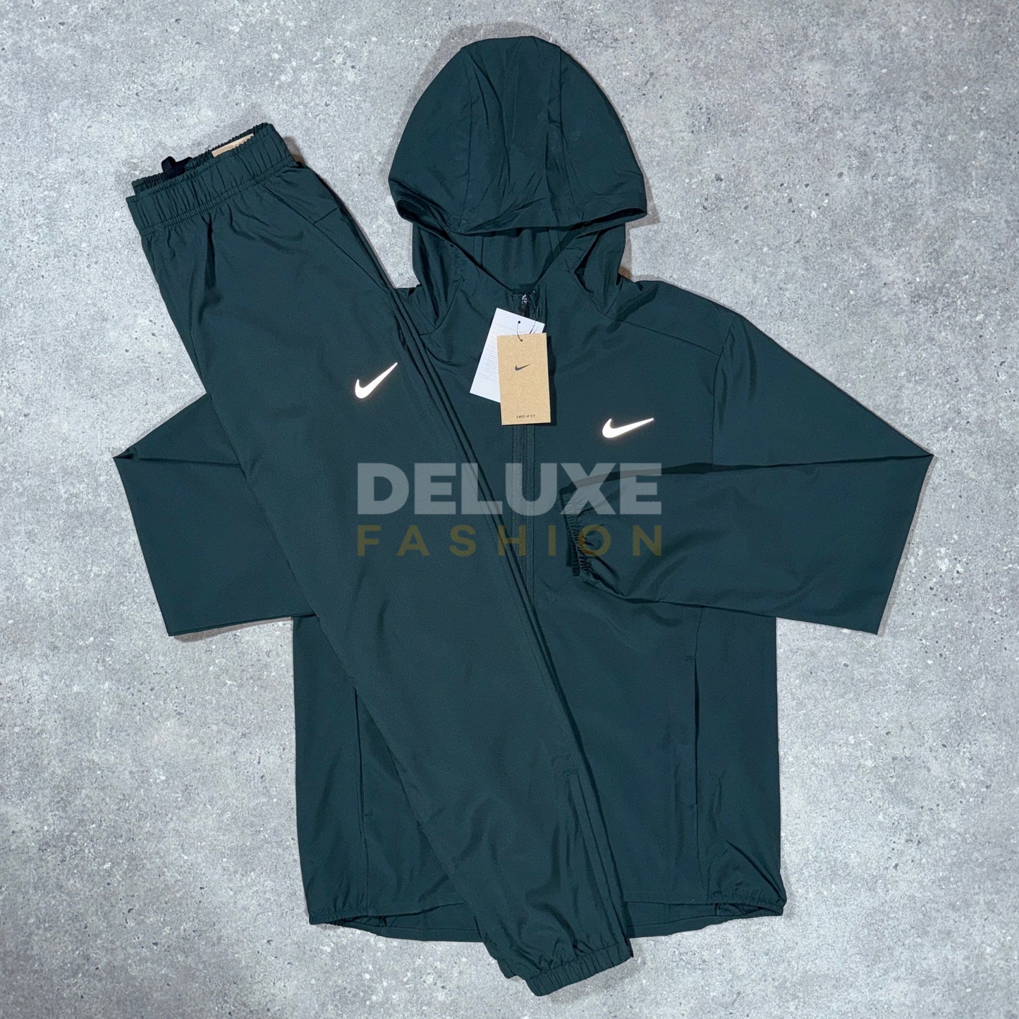 Nike repel tracksuit (green)