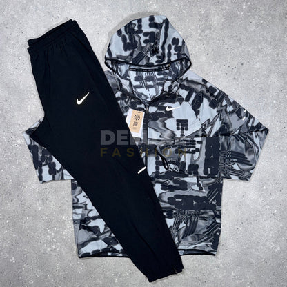 Nike Stride UV Miler Tracksuit – White/Black