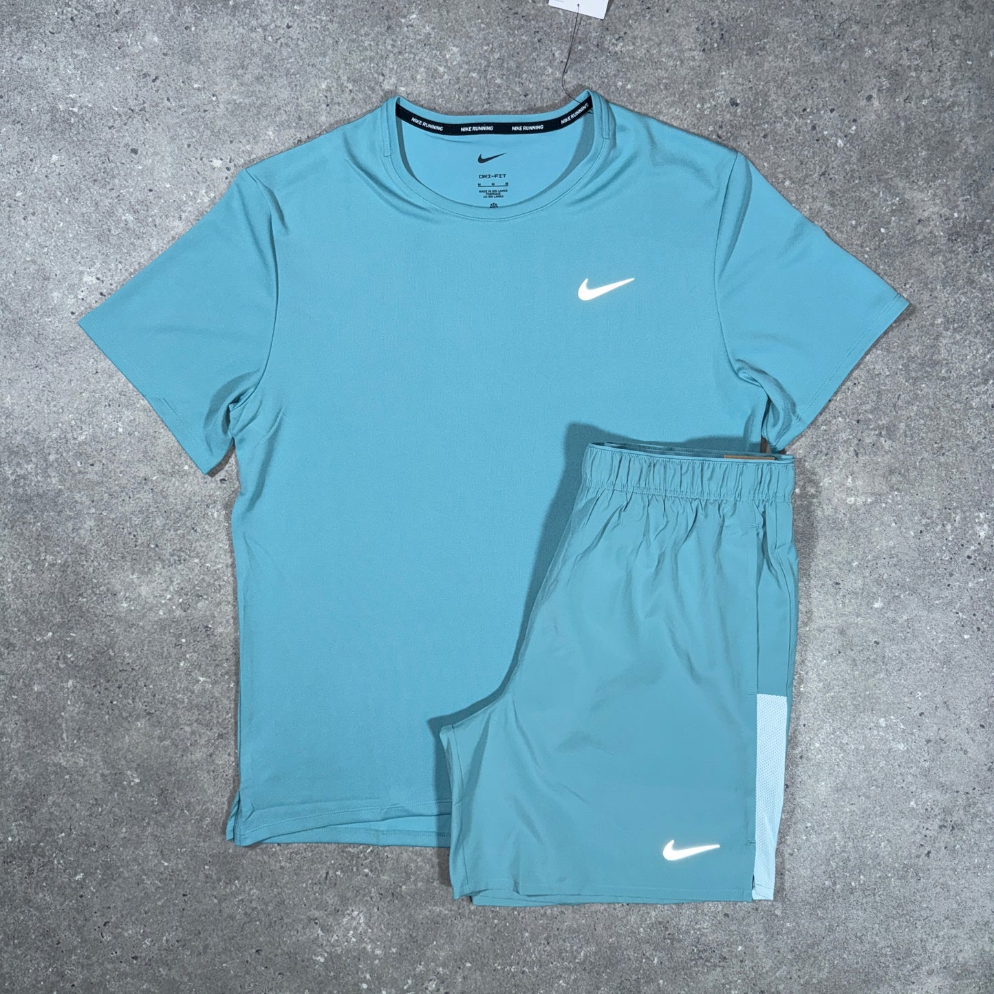 Nike miler challenger set (denim turquoise)