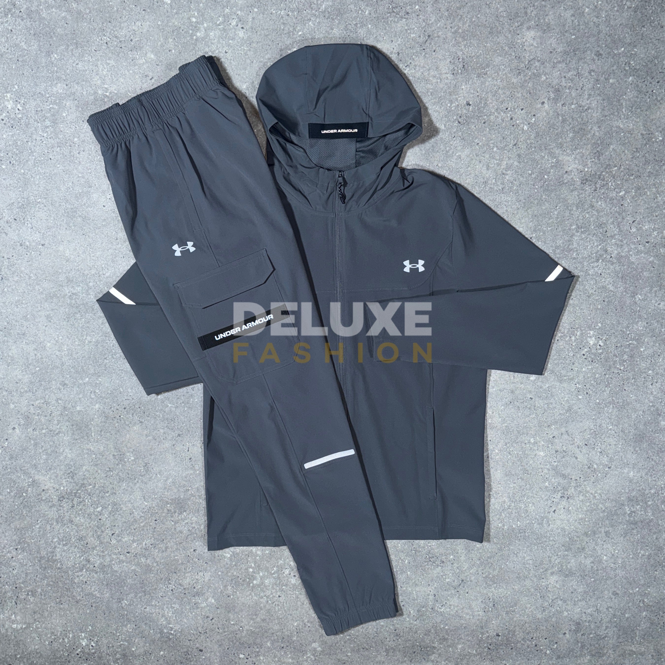 Under armour tech woven tracksuit (grey)
