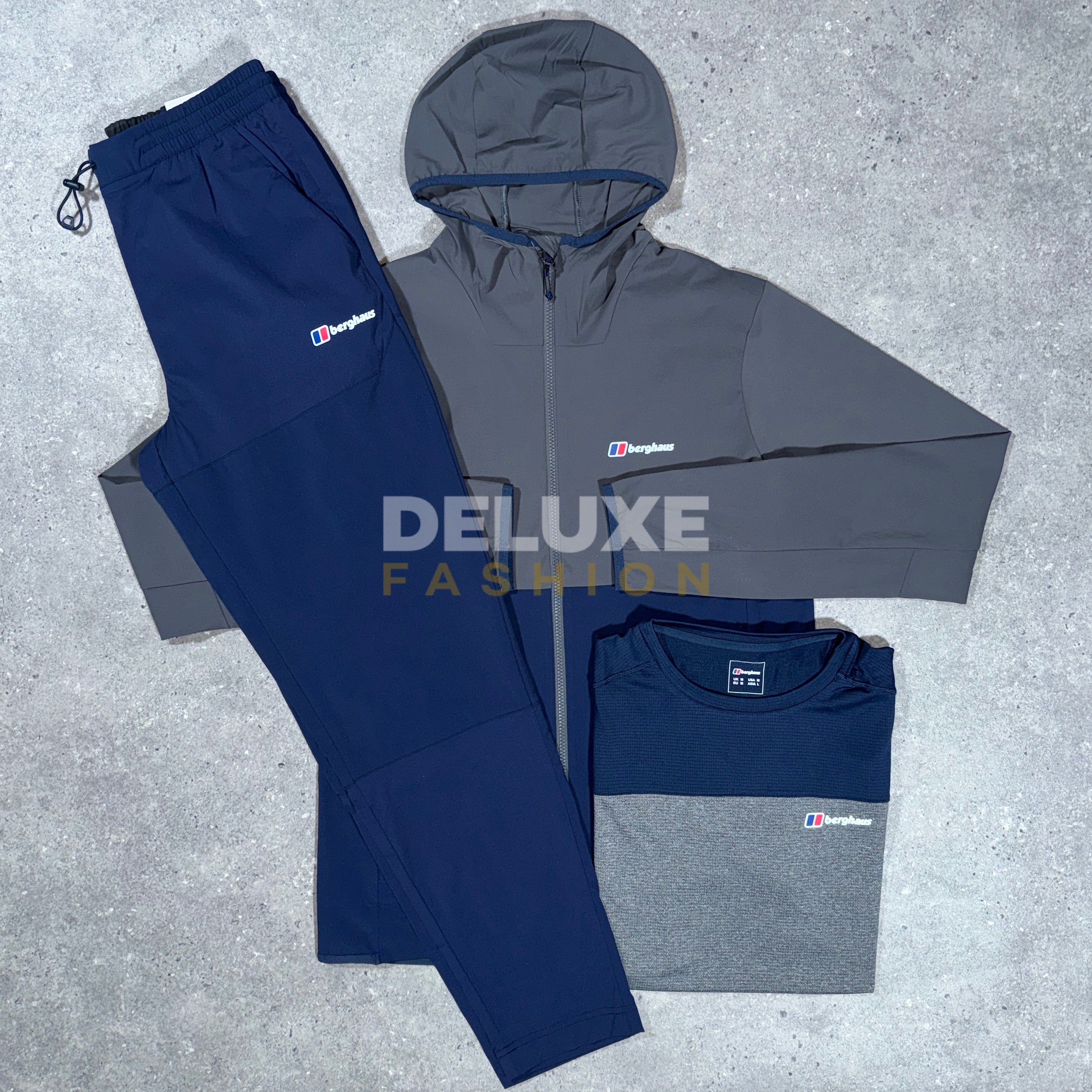 Berghaus woven tracksuit set (navy/grey)