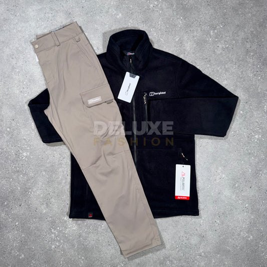 Berghaus Polartech FZ Fleece Tracksuit - Black/Beige