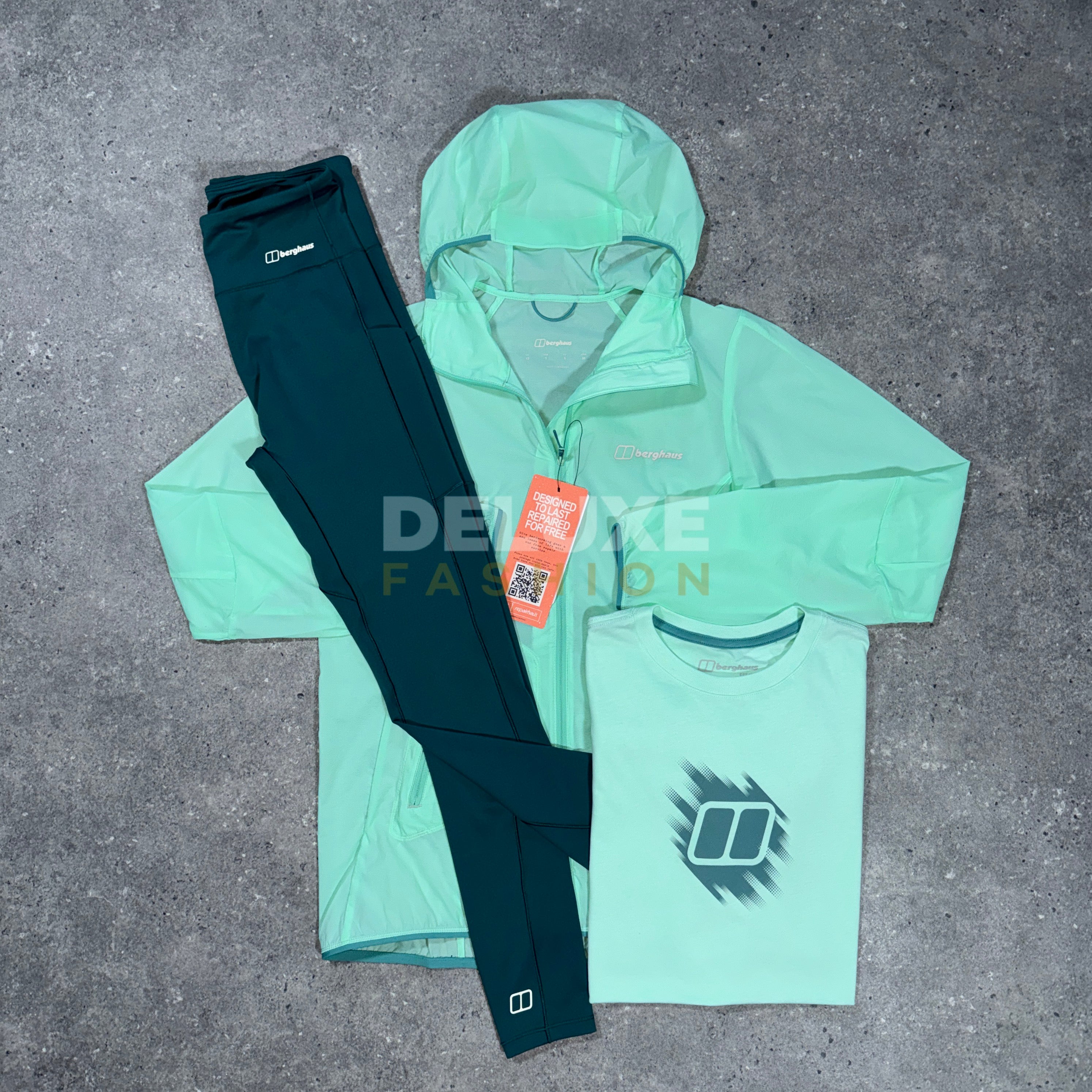 Berghaus wind tracksuit set (green) women's