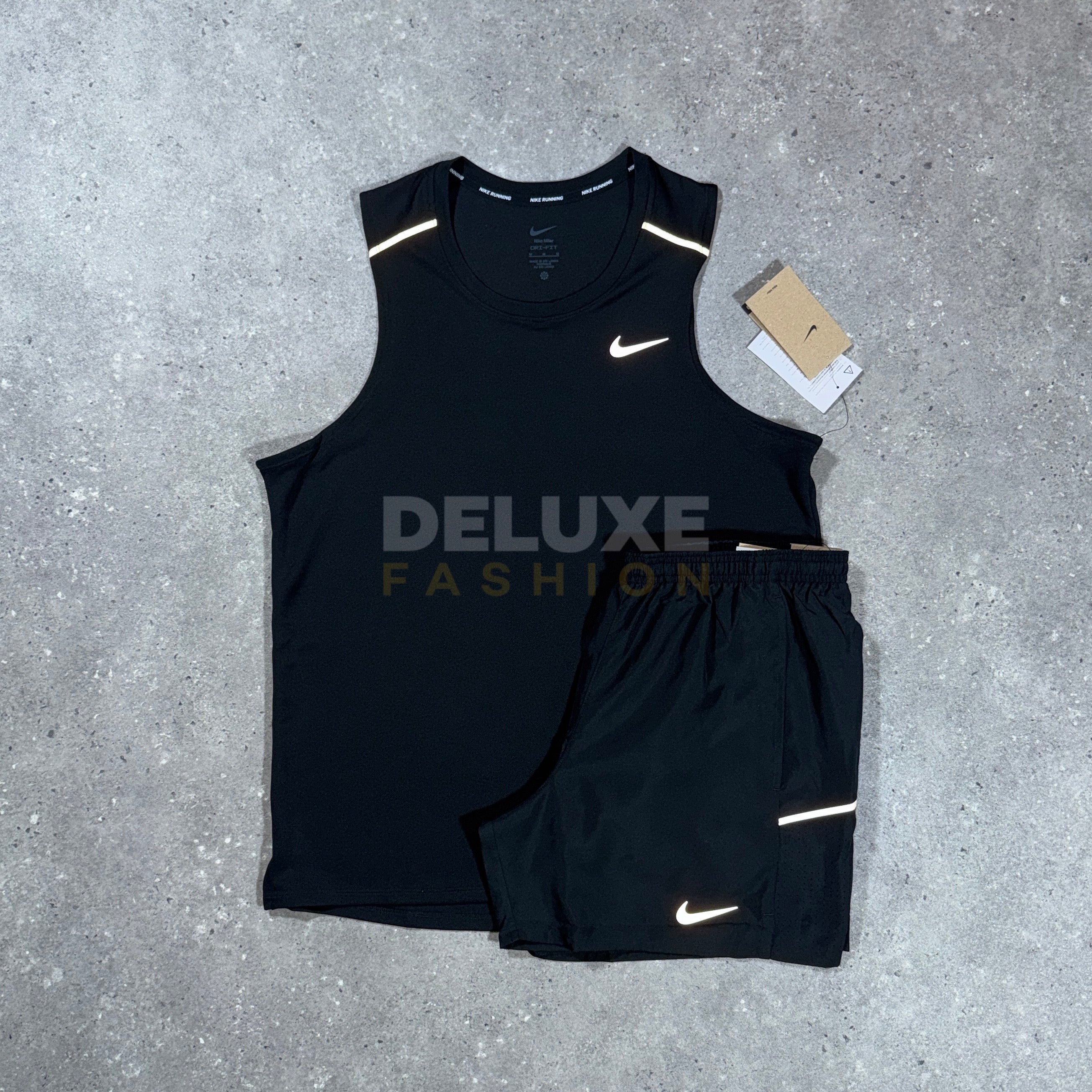 Nike miler vest set (black)