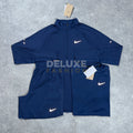 Nike stride 1/4 zip short set (navy)