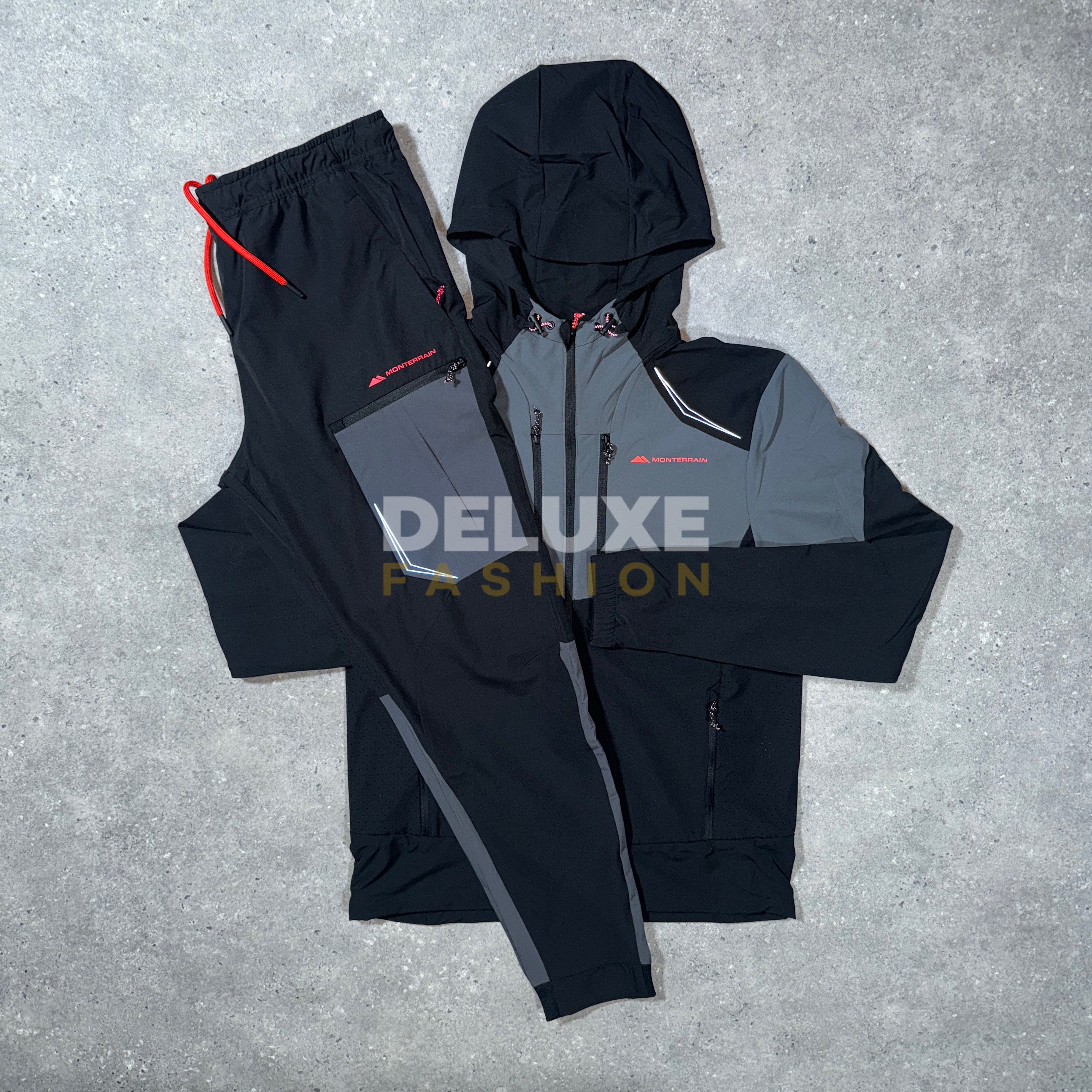 Monterrain space tracksuit (black/grey)