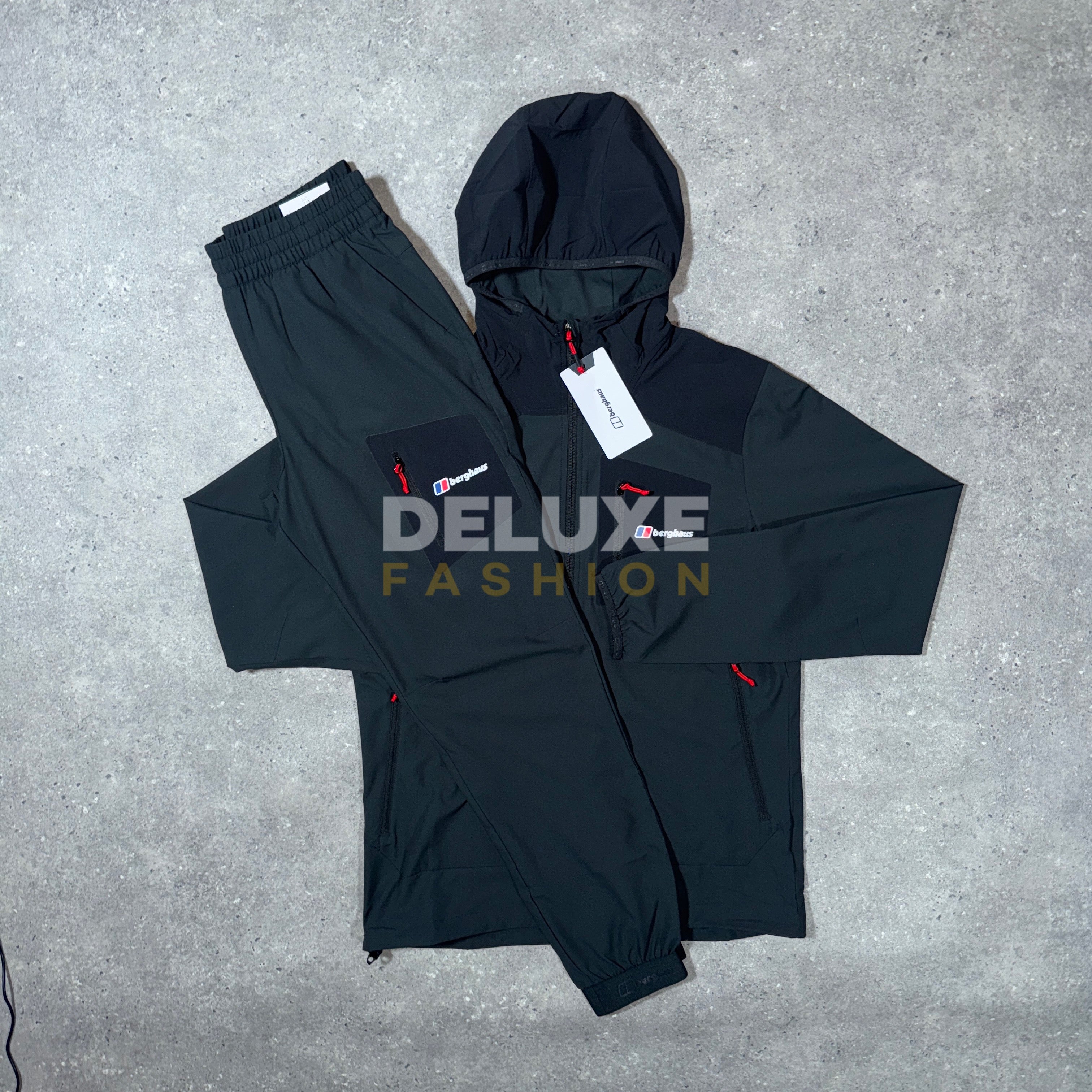 Berghaus plus woven tracksuit (black)