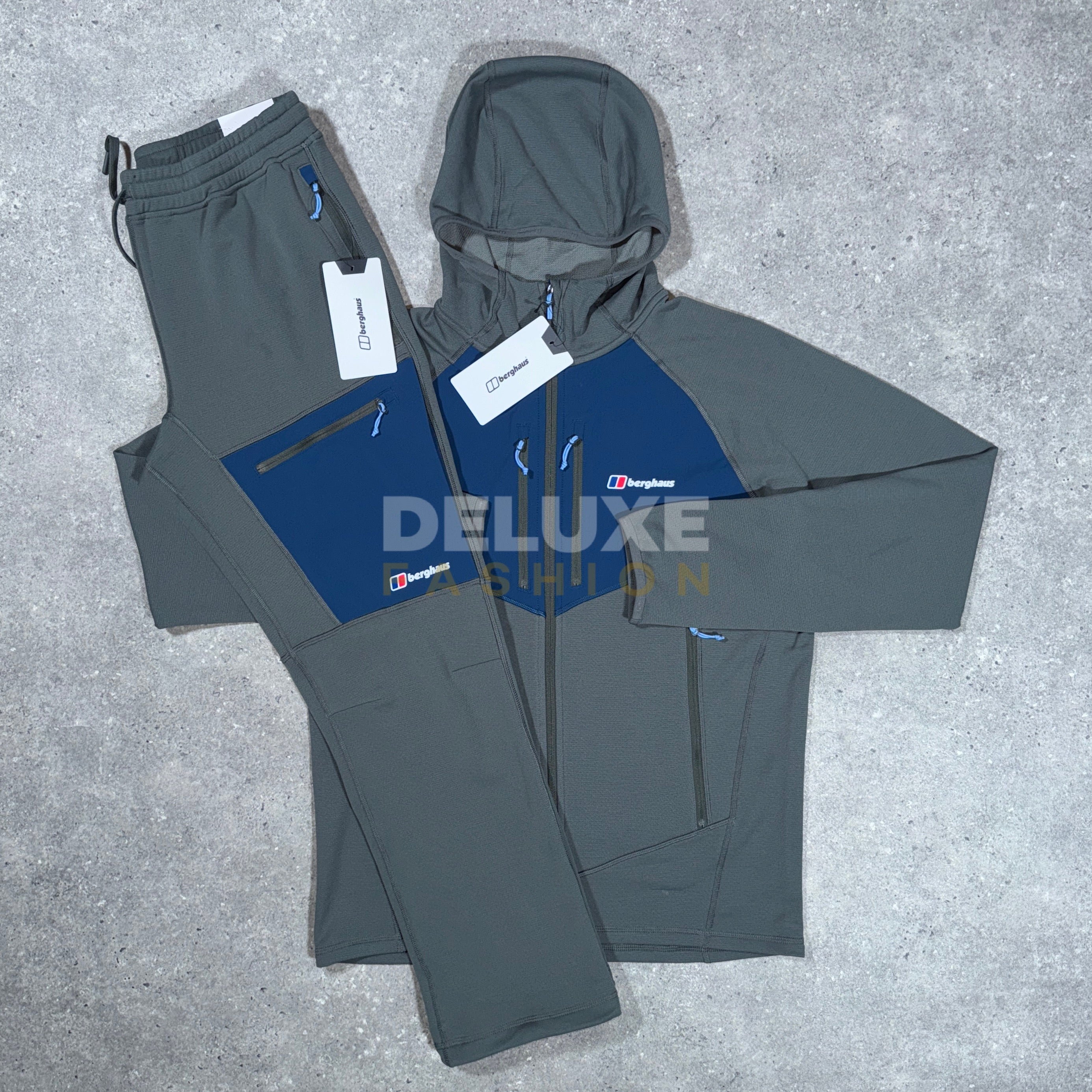 Berghaus cotton plus tracksuit (grey/blue)