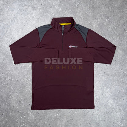Berghaus Tech 1/4 Zip Tracksuit - Burgundy/Grey
