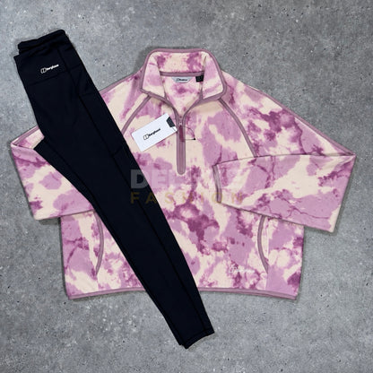 Berghaus Women's 1/4 Zip Fleece Set - Pink/Black