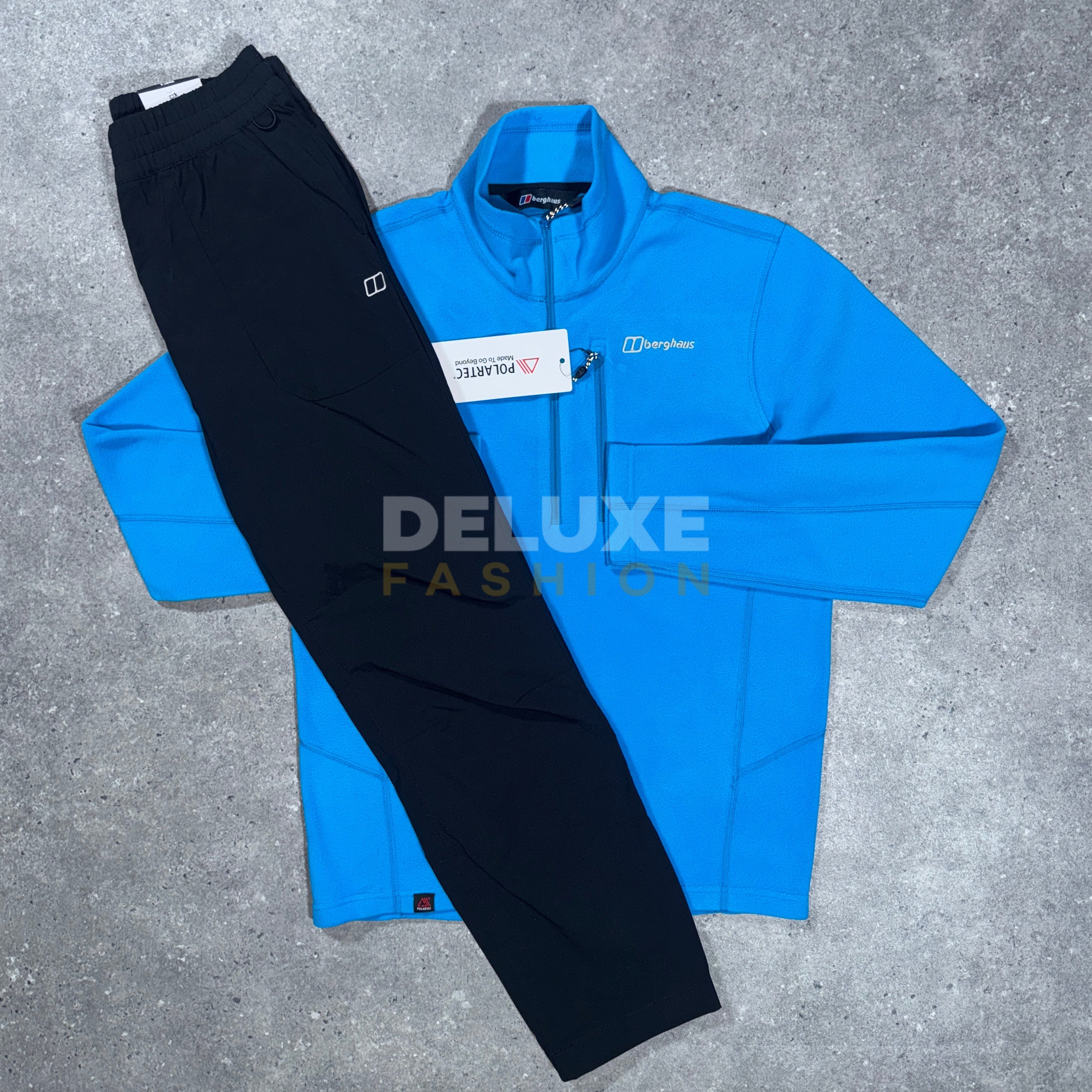 Berghaus 1/4 zip fleece tracksuit (blue/black)