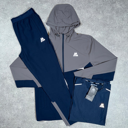 Montirex woven tri set (navy/grey)