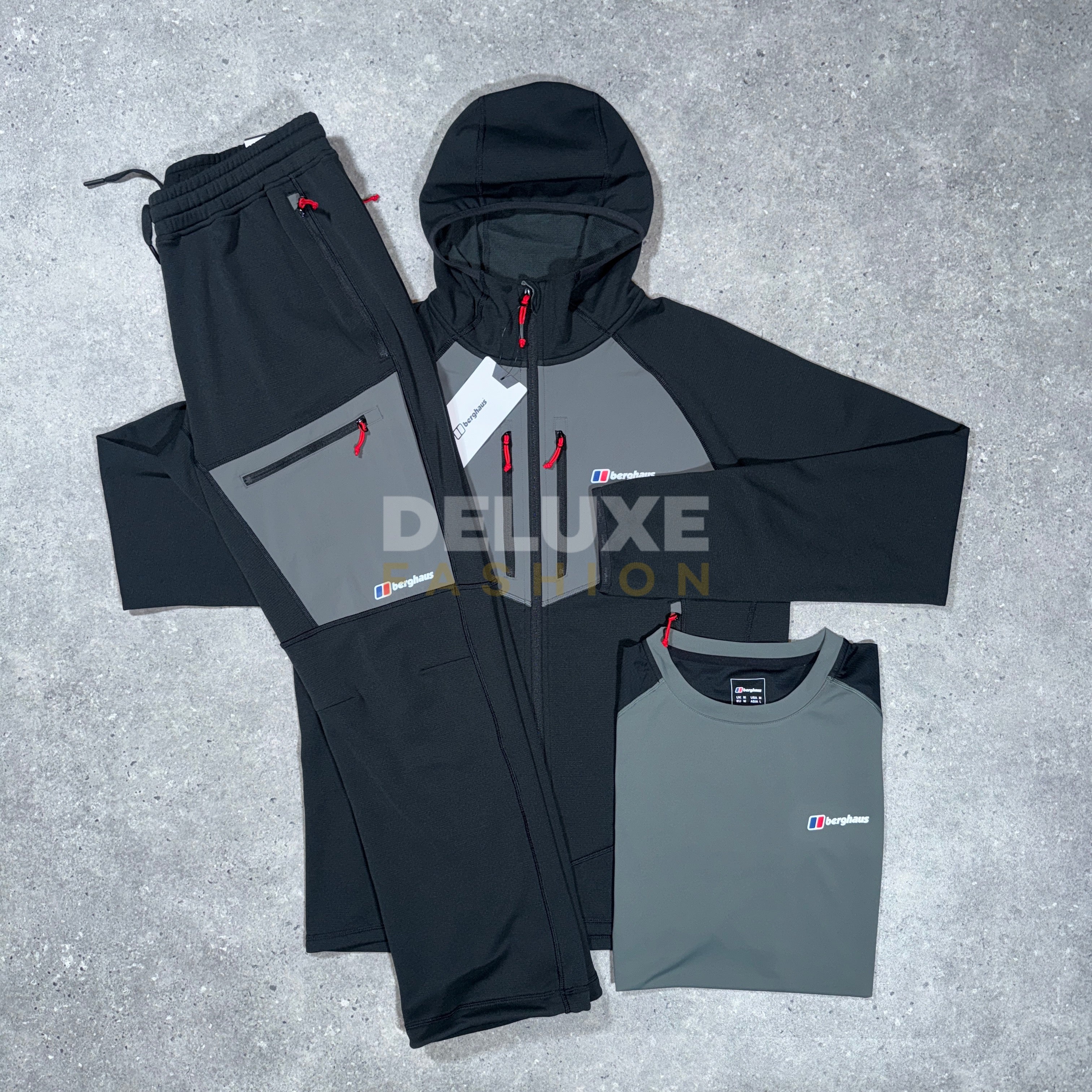 Berghaus cotton plus tracksuit set (black)
