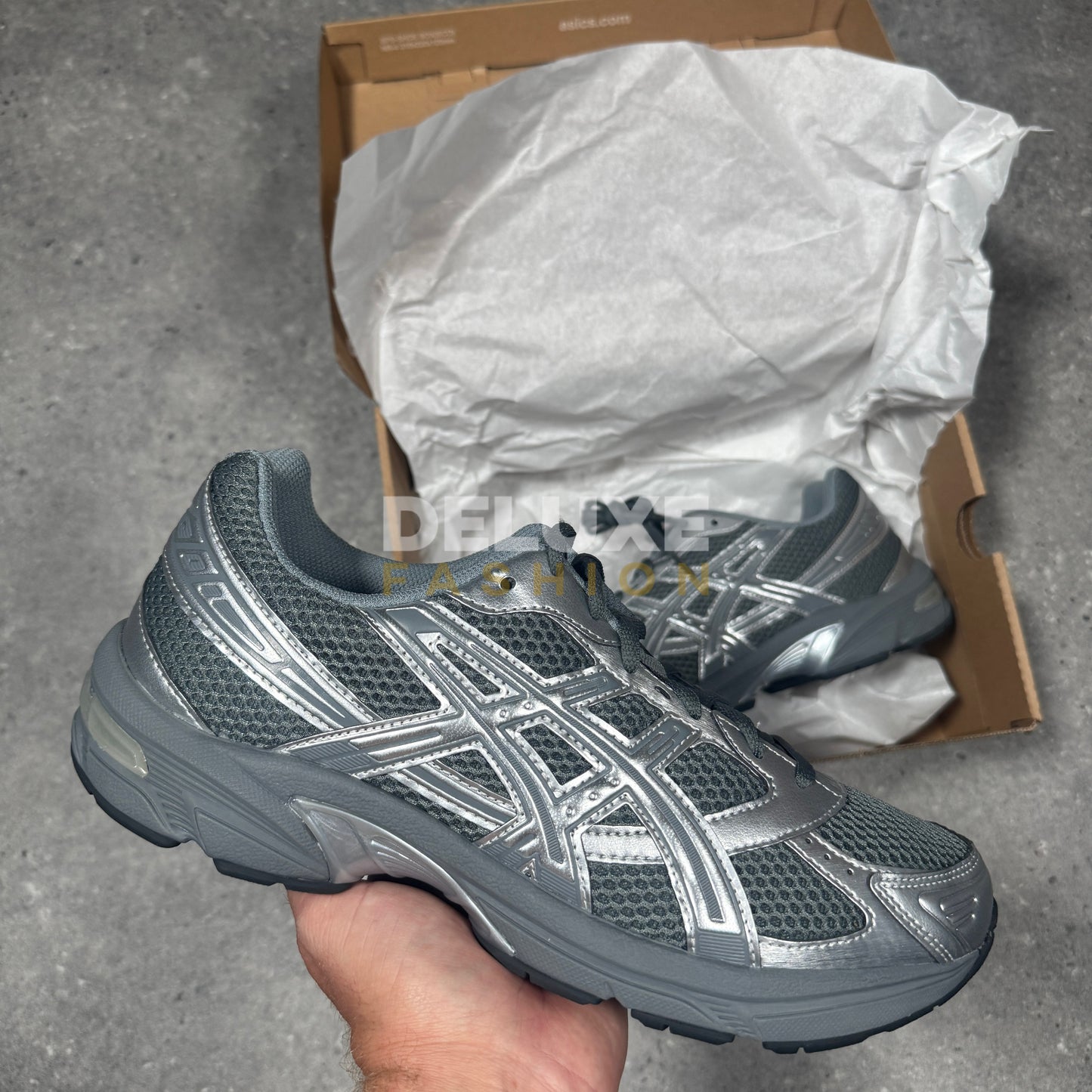 Asics Gel-1130 trainers in steel grey