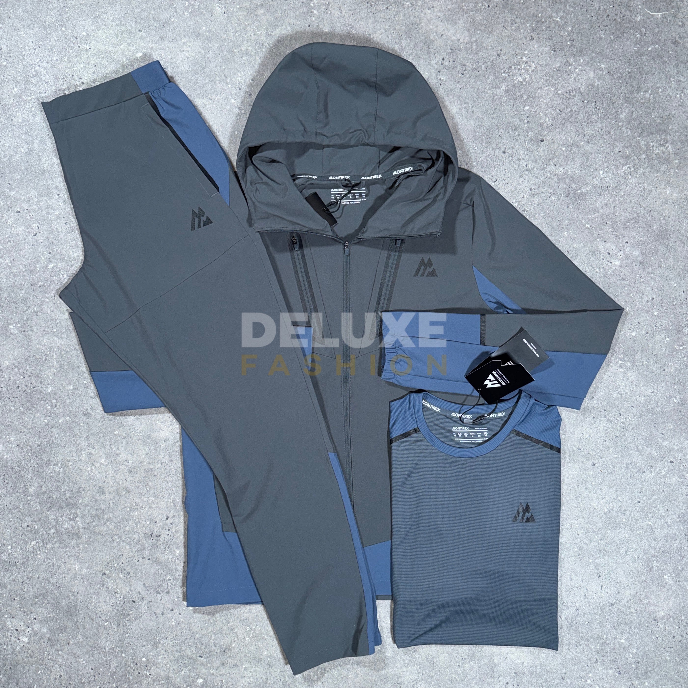 Montirex deluge tracksuit set (grey)