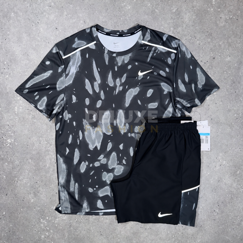 Nike Miler Patch Set – Black/Grey