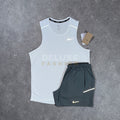 Nike miler vest set (white/grey)