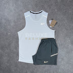 Nike miler vest set (white/grey)