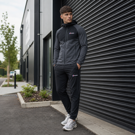 Berghaus Cotton Peak Tracksuit - Black/Grey