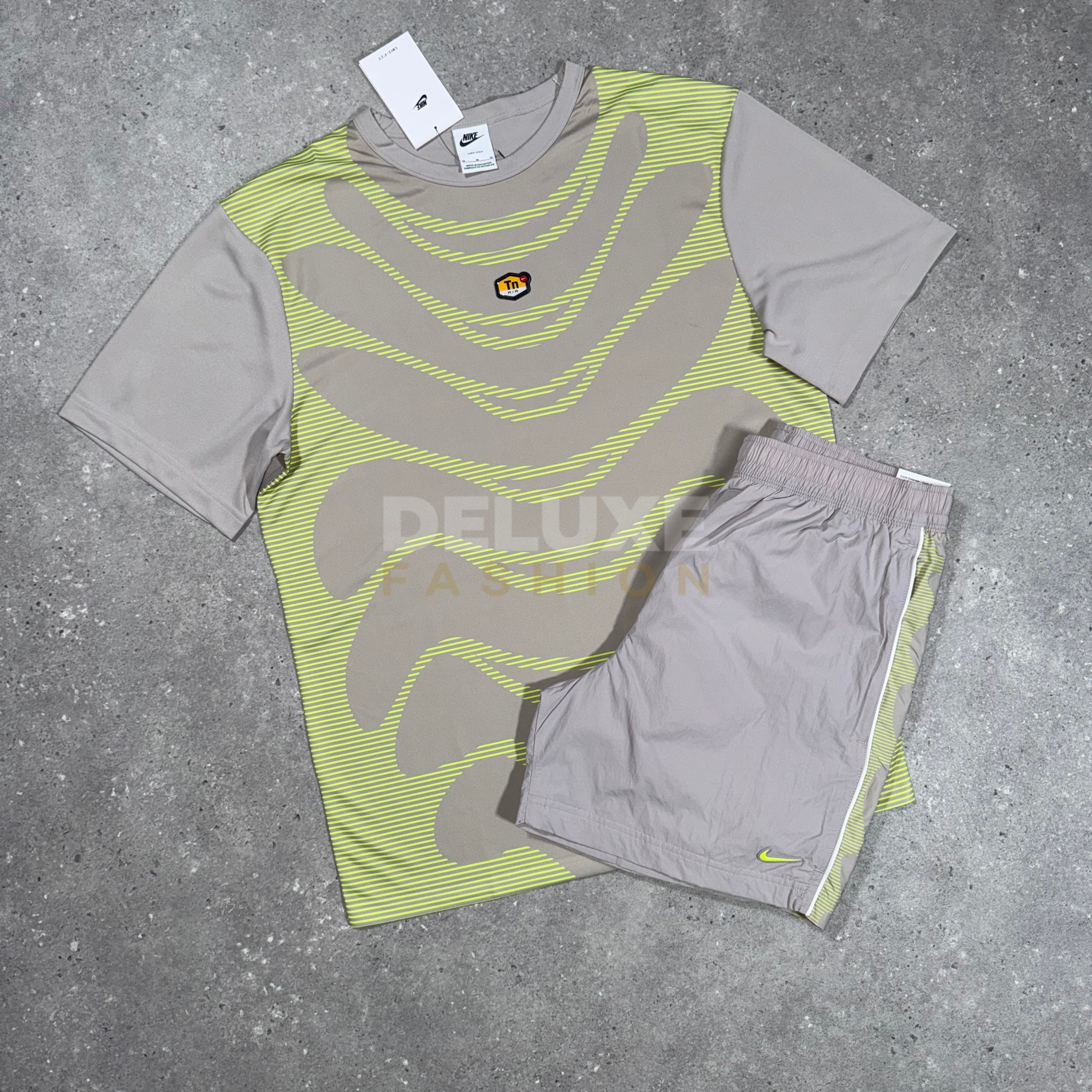 Nike tn tech set (beige/neon)