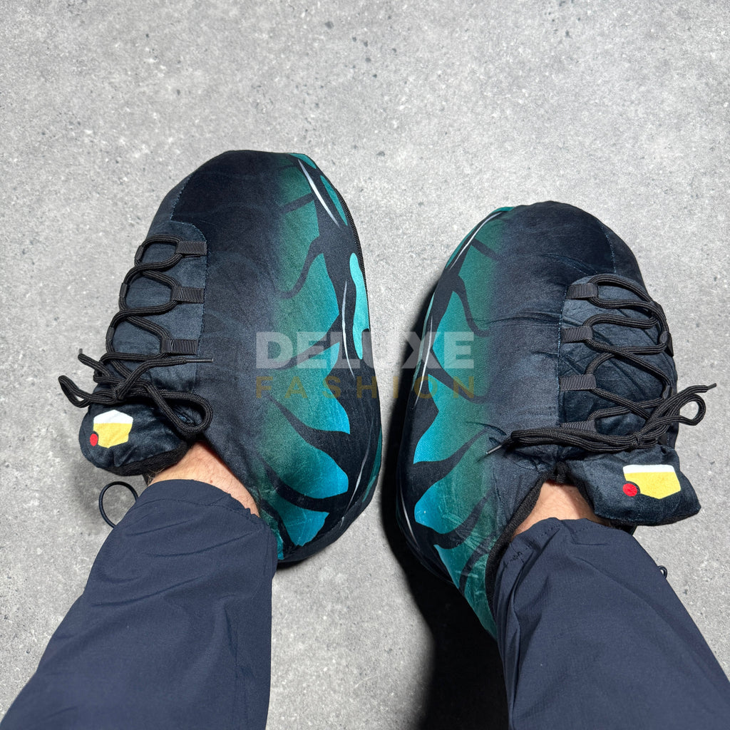 Plush slippers tn inspired (aqua fade)