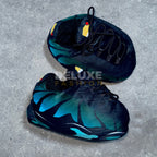 Plush slippers tn inspired (aqua fade)