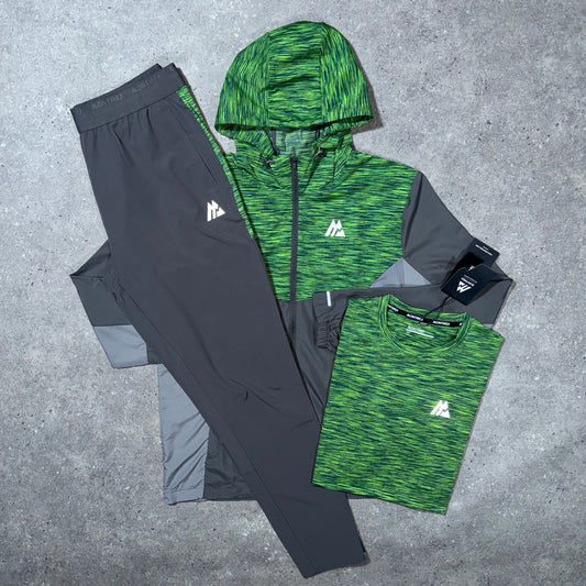 Montirex trail tracksuit set (grey/green)