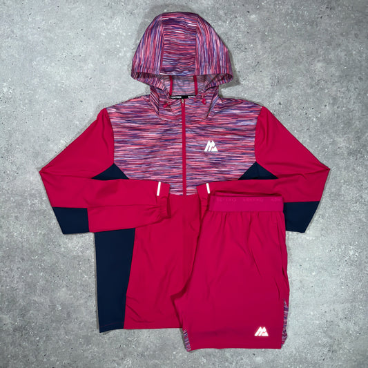 Montirex windbreaker set (coral/red)