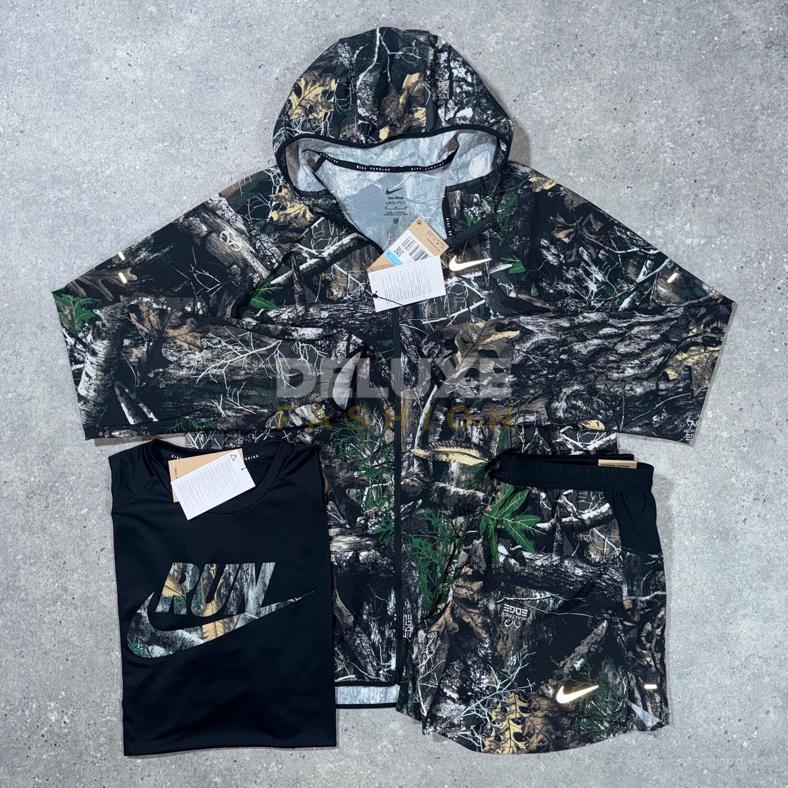 Nike stride windbreaker tri set (camo)