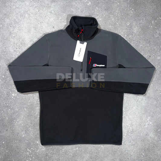 Berghaus 1/4 Zip Fleece - Black/Grey