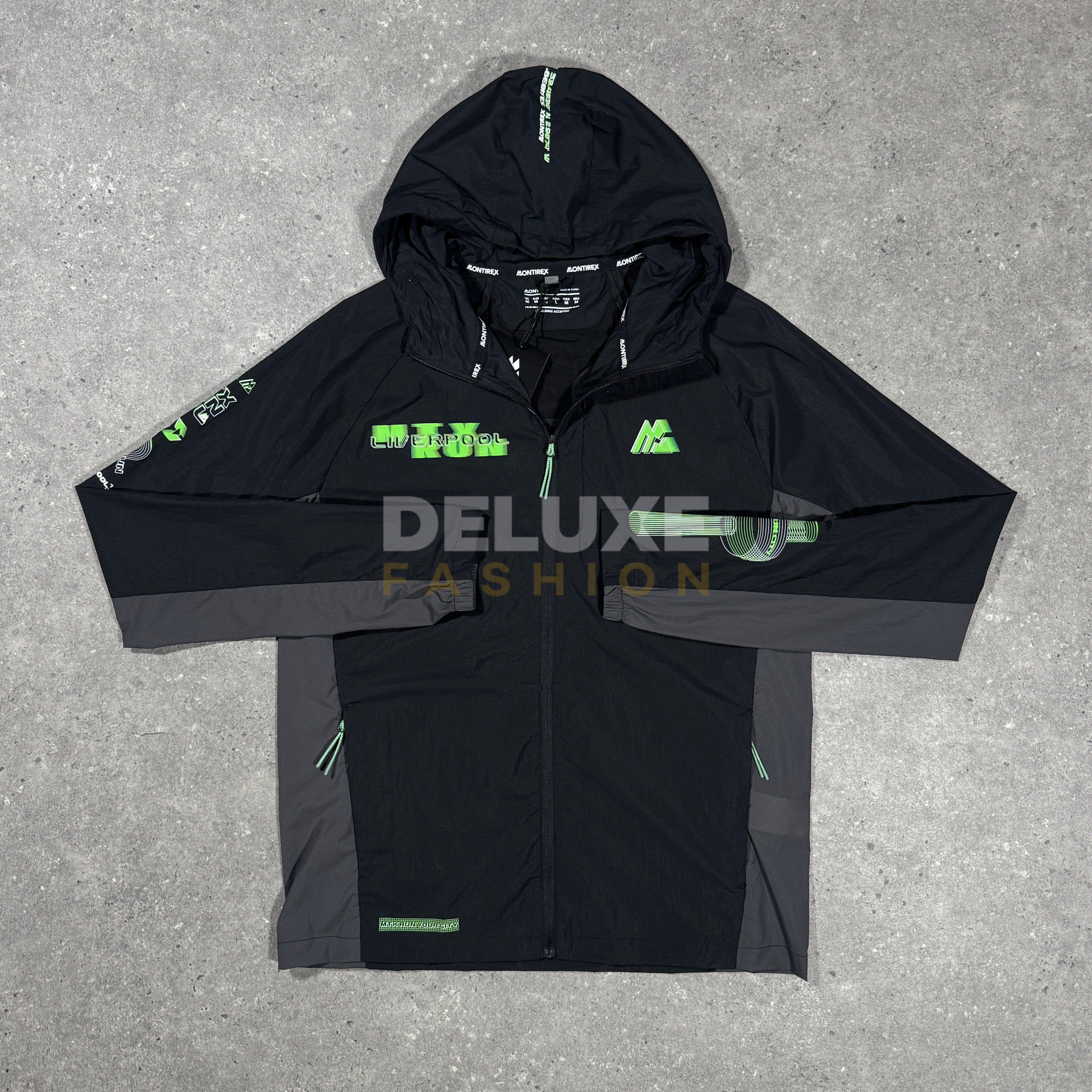 Montirex mtx tracksuit (black/green) – Deluxe Fashion