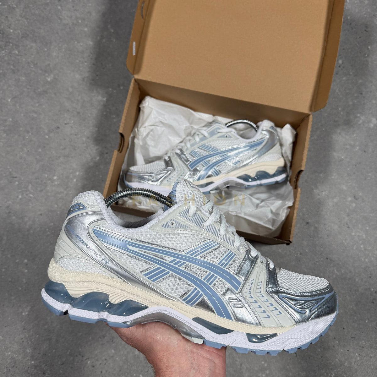 Asics Gel-Kayano 14 trainers in light navy