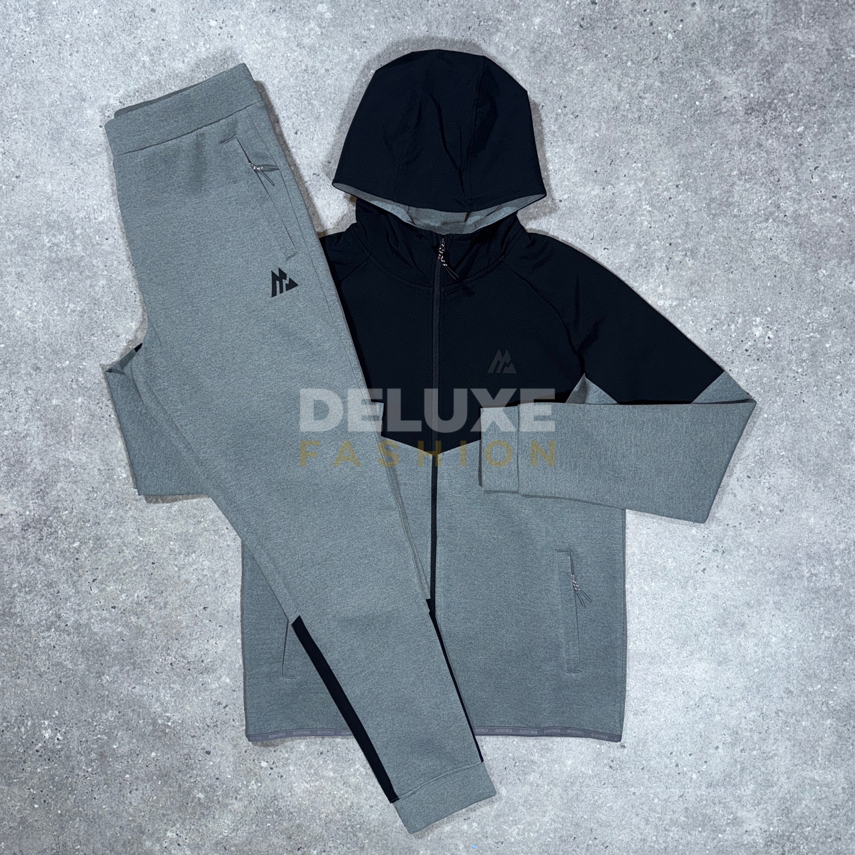 Montirex recoup fleece tracksuit (black)