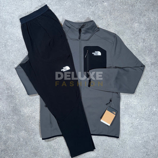 The north face crest tracksuit (grey/black)