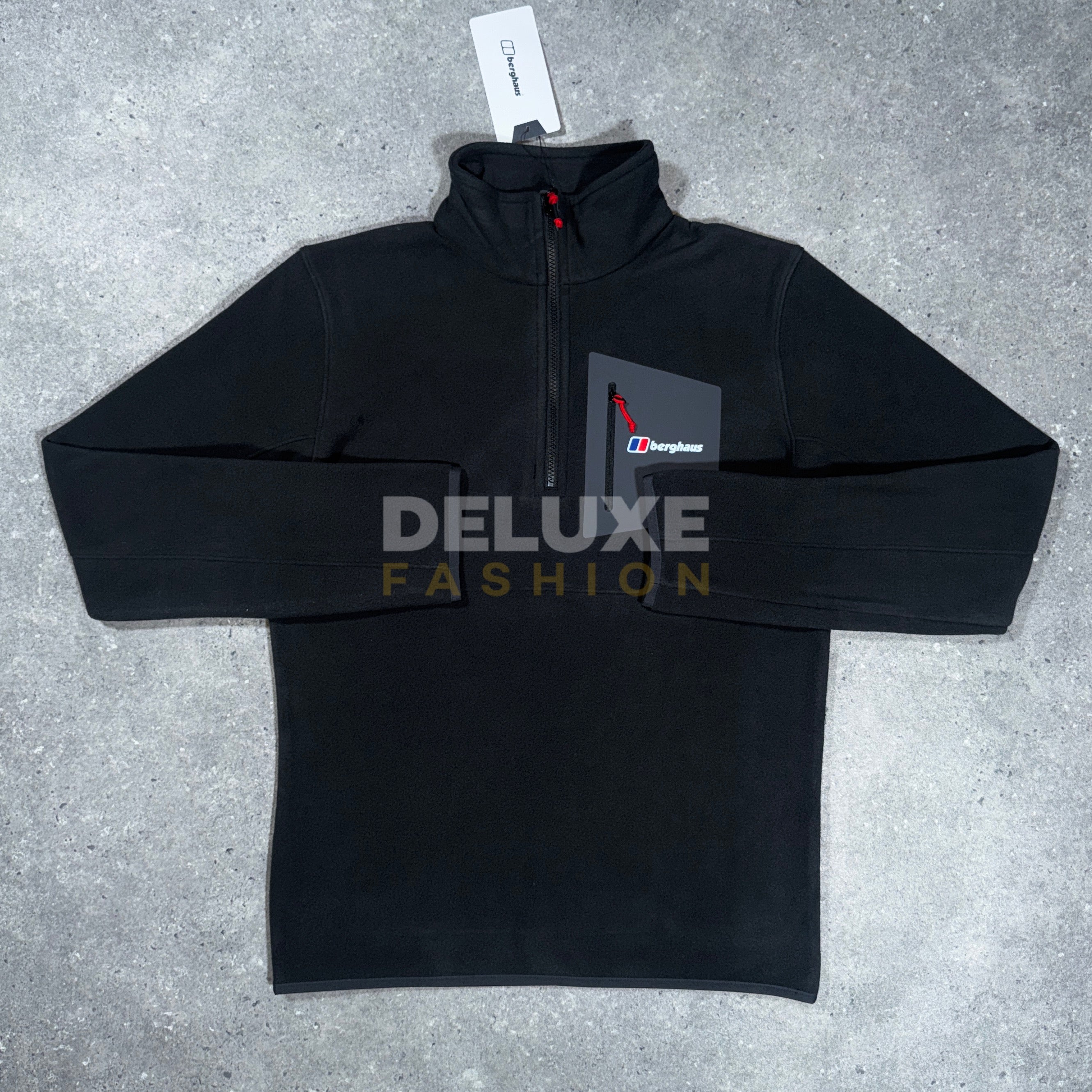 Berghaus 1/4 zip prism fleece (black)