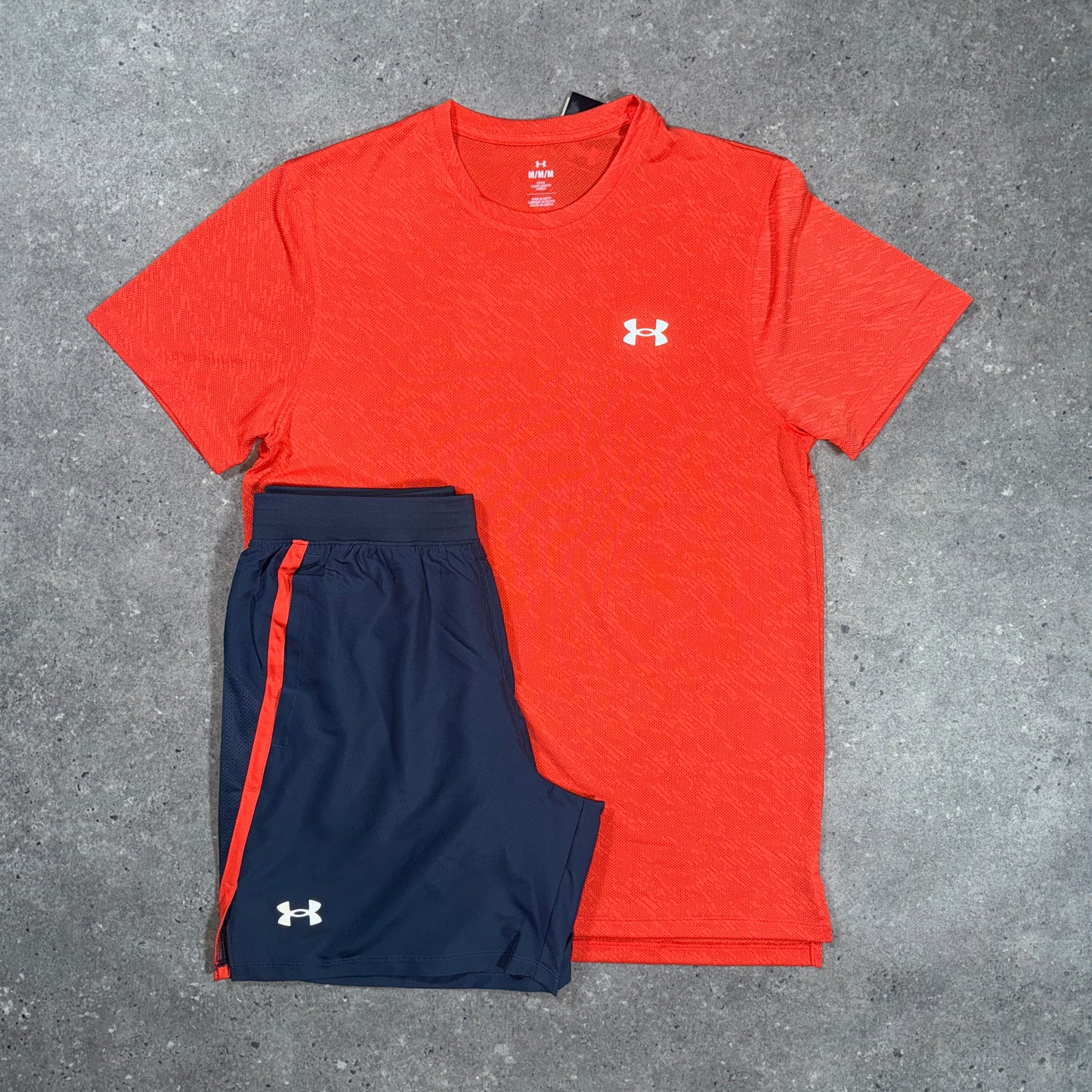 Under armour tech woven set (orange/navy)