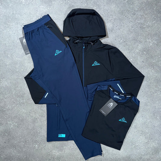 Montirex mtx tracksuit set (black/blue)