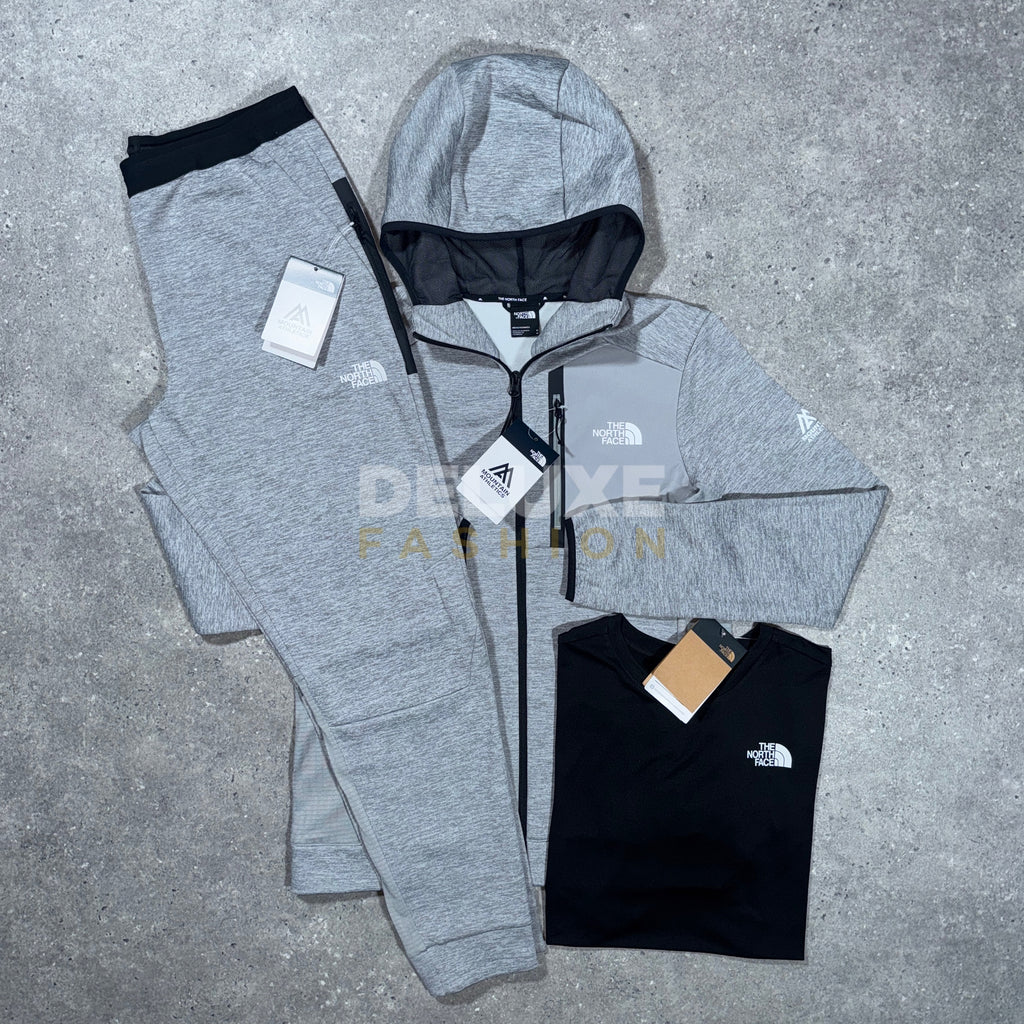 The north face shell tracksuit set (grey)