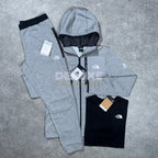 The north face shell tracksuit set (grey)