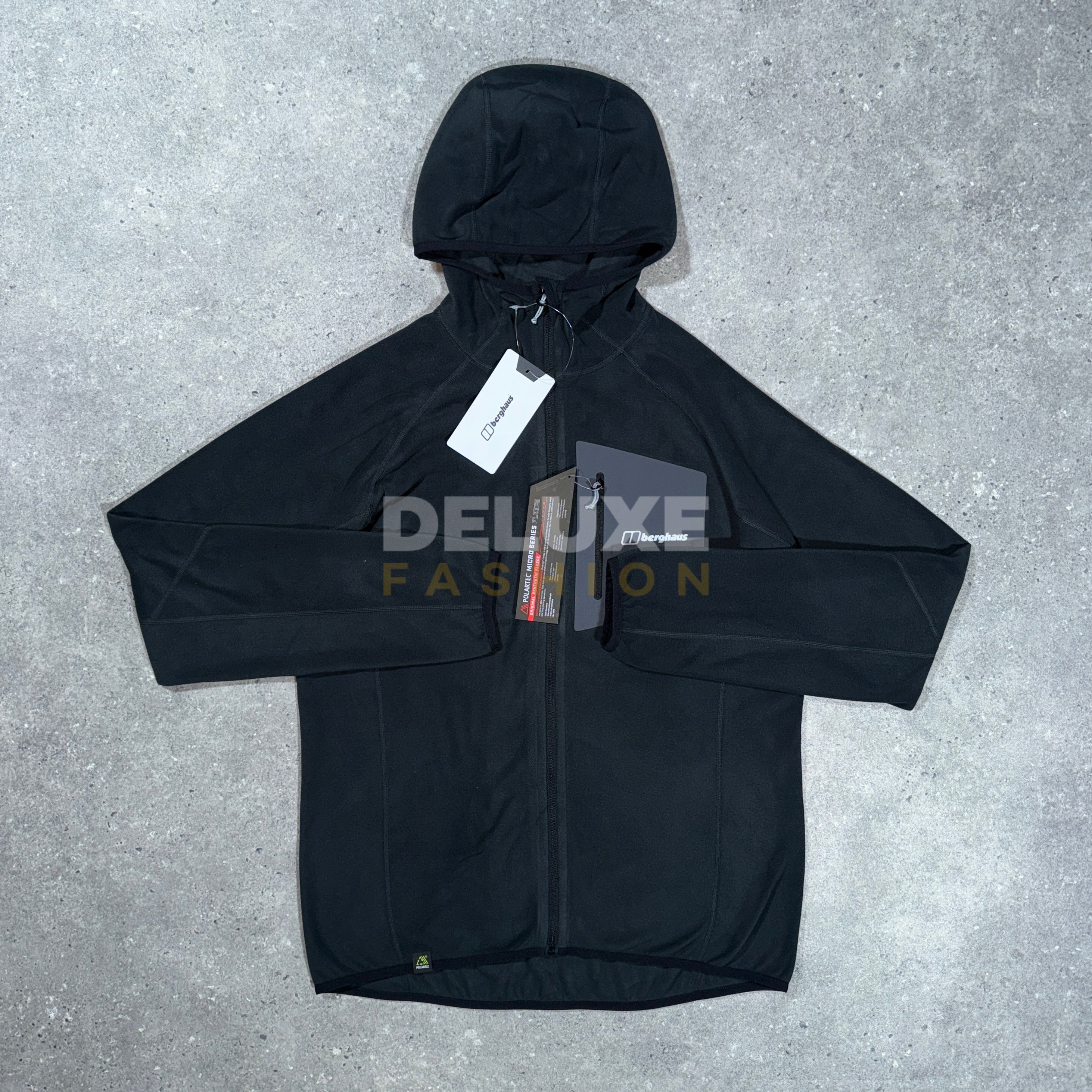 Berghaus hooded fleece jacket (black)