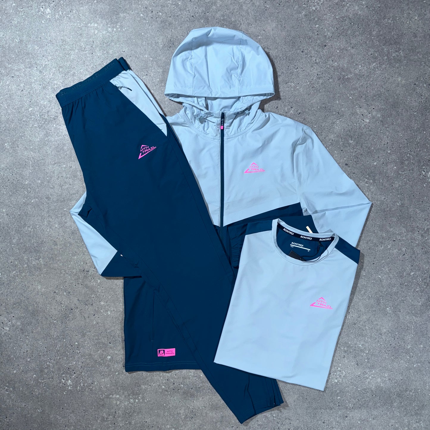 Montirex mtx tracksuit set (blue/pink)