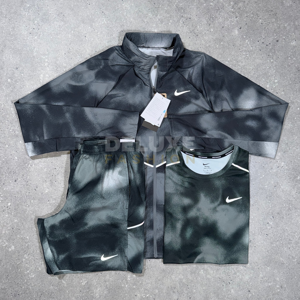 Nike Miler Flash Tri Set – Black/Smoke