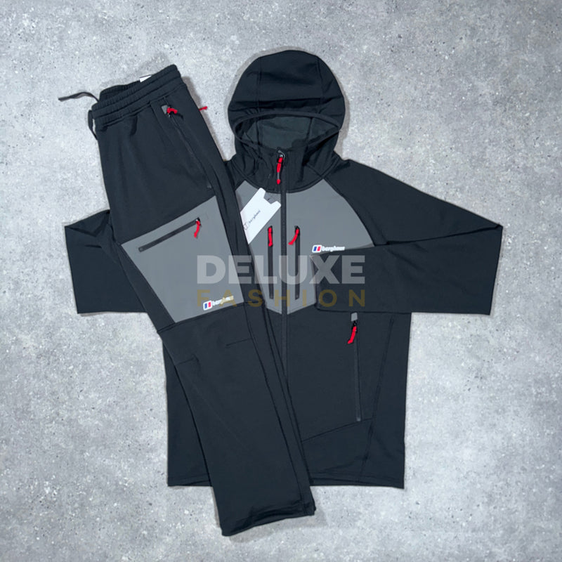 Berghaus Cotton Tracksuit - Black/Grey
